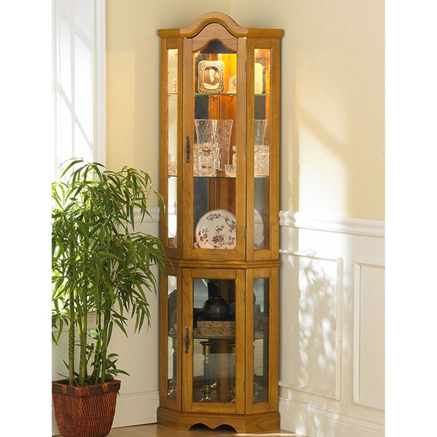 Furniture Touch of Class | Ambridge Corner Curio Cabinet