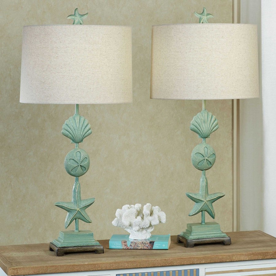 Home Accents Touch of Class | Cape Coral Ii Marine Blue Coastal Table Lamp