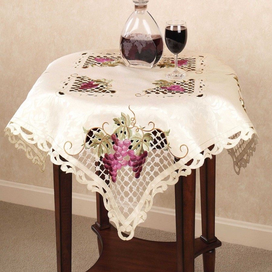 Home Accents Touch of Class | Cluster Of Grapes Cutwork Table Topper