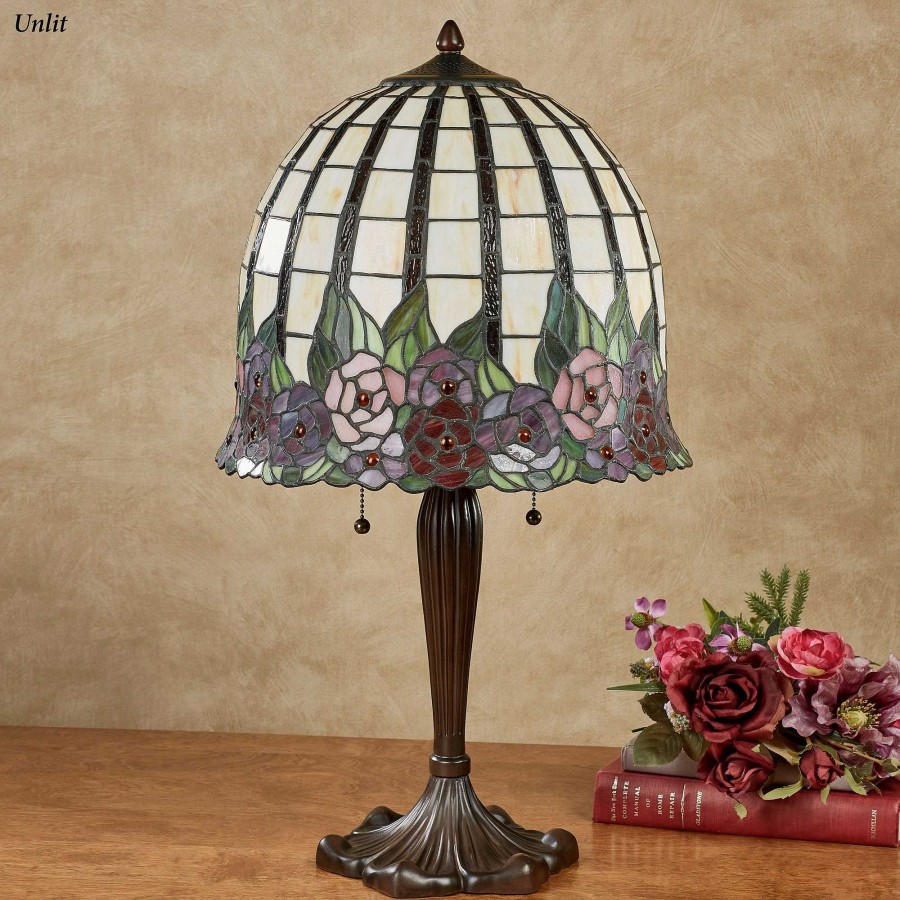 Home Accents Touch of Class | Edena Floral Stained Glass Table Lamp