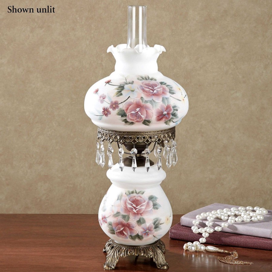 Home Accents Touch of Class | Beatrice Floral Hurricane Table Lamp