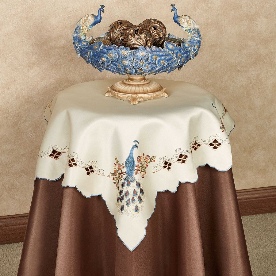 Home Accents Touch of Class | Proud Peacock Cutwork Table Topper