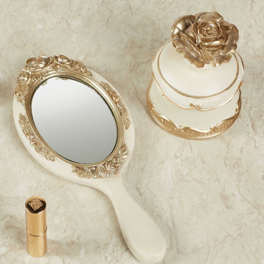 Bath Touch of Class | Abiline Hand Mirror And Covered Box Set