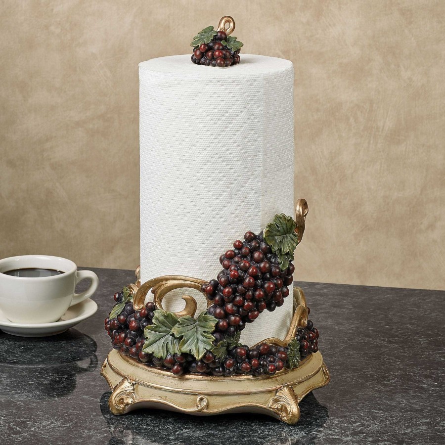 Kitchen Touch of Class | Vigne Elegante Grapes Paper Towel Holder