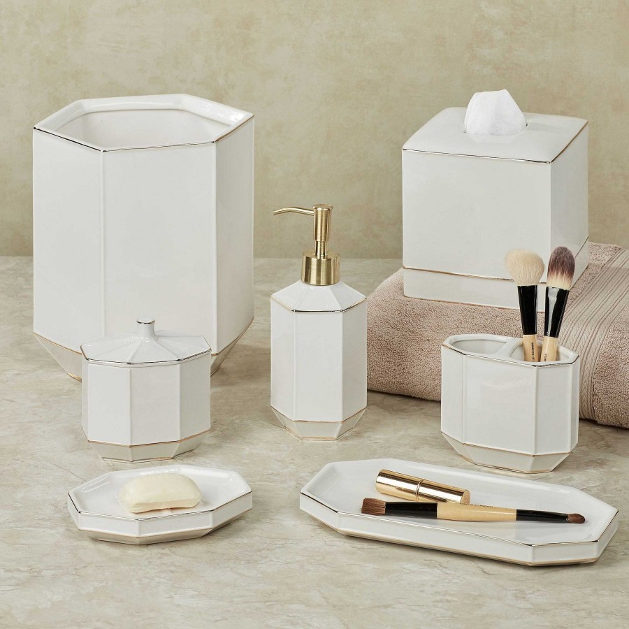 Bath Touch of Class | St Honore Off White Porcelain Bath Accessories