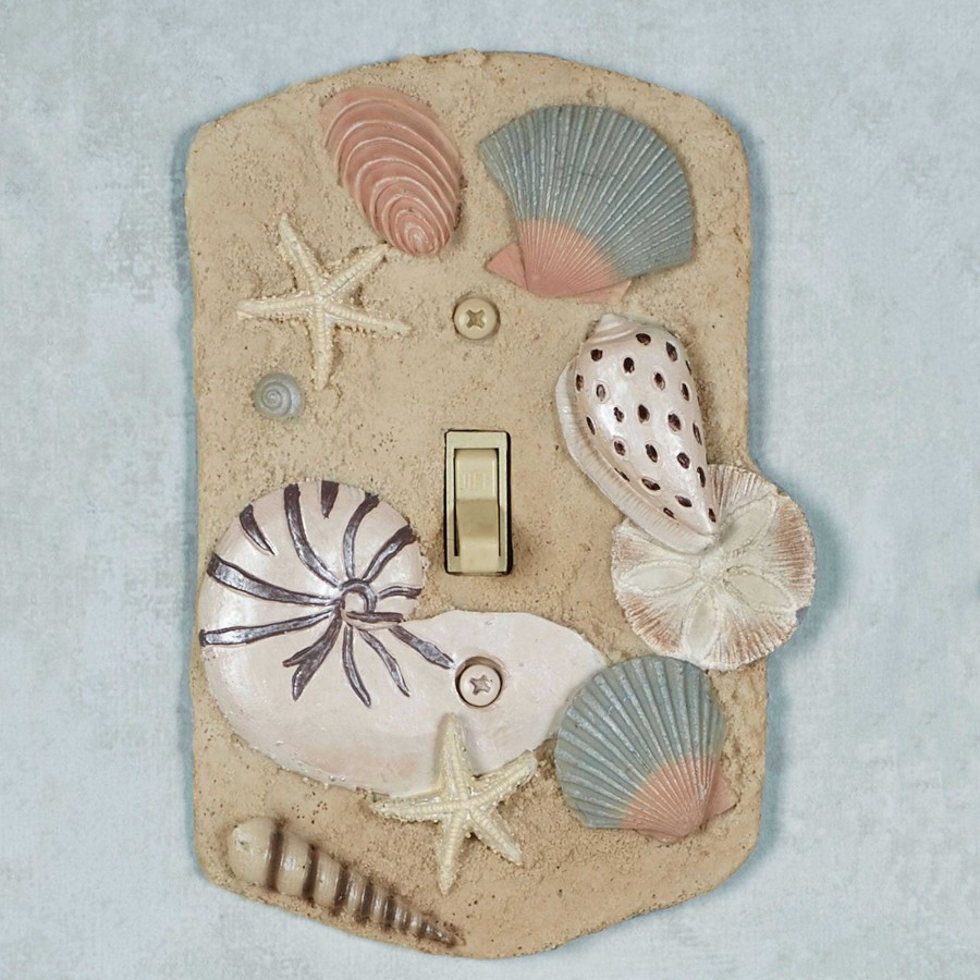 Bath Touch of Class | By The Sea Sand Coastal Seashell Switchplates