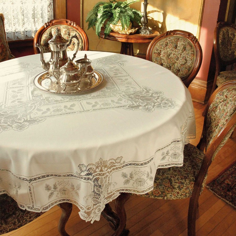 Kitchen Touch of Class | Antique Lace Round Tablecloth And Table Linens