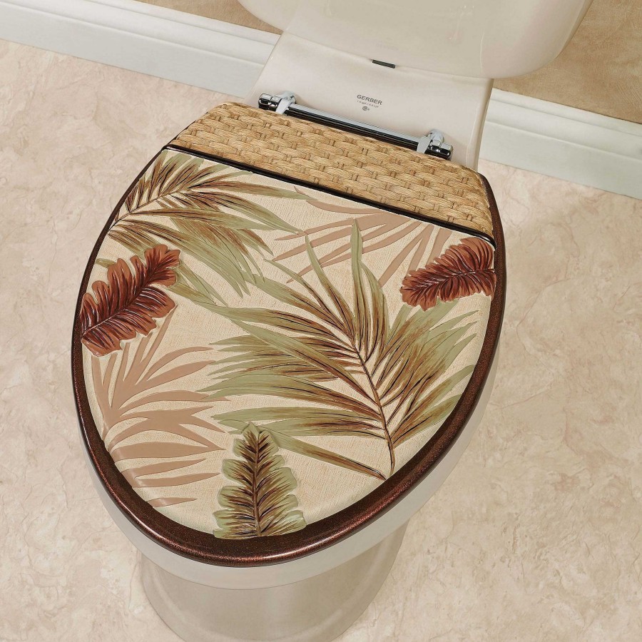 Bath Touch of Class | Key West Tropical Elongated Toilet Seat