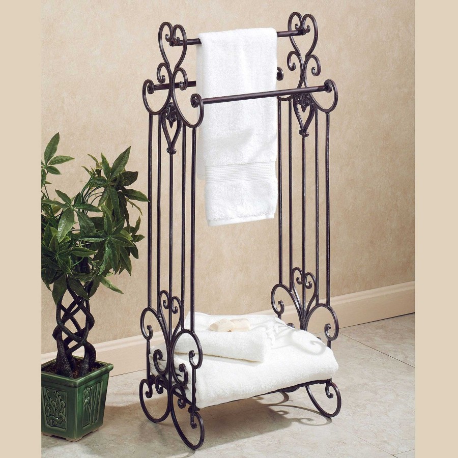 Bath Touch of Class | Aldabella Tuscan Slate Bath Towel Rack Stand