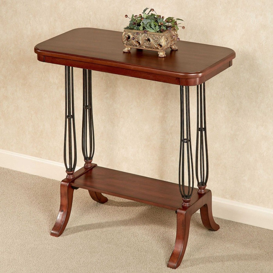 Furniture Touch of Class | Salma Classic Cherry Wooden Console Table