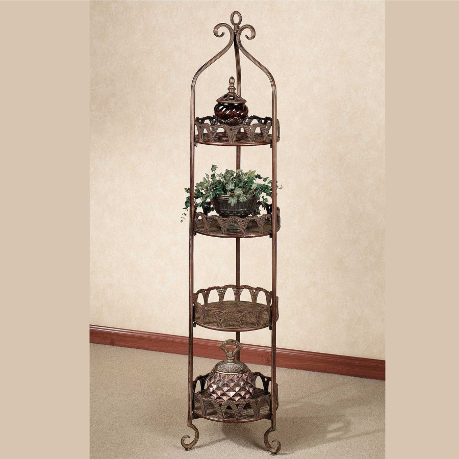 Furniture Touch of Class | Sonora Round Metal Etagere