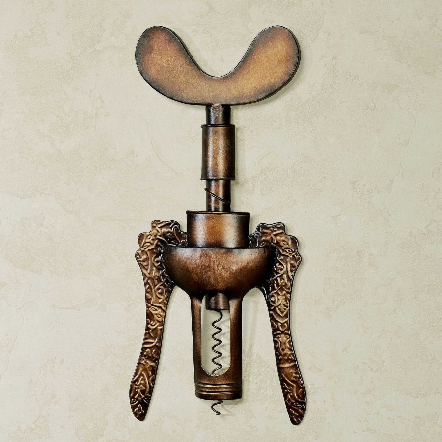 Kitchen Touch of Class | Antique Wine Corkscrew Metal Wall Art