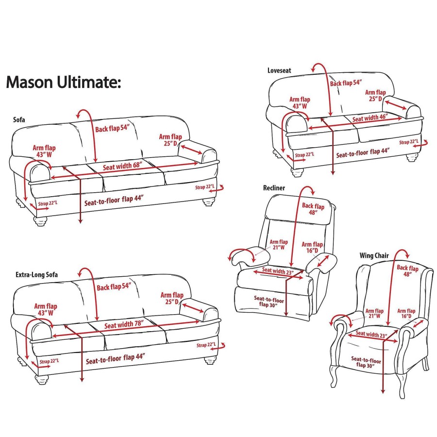 Furniture Touch of Class | Mason Quilted Ultimate Recliner Covers And Furniture Protectors