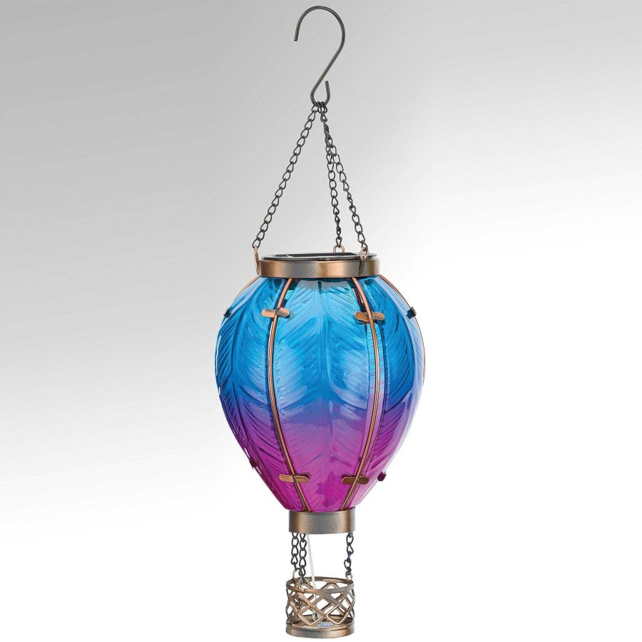 Home Accents Touch of Class | Hot Air Balloon Outdoor Hanging Solar Led Lantern