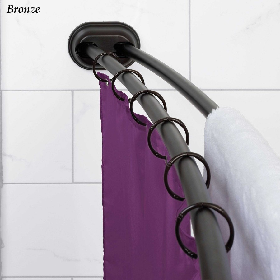 Bath Touch of Class | Neverrust Double Tension Curved Shower Rod