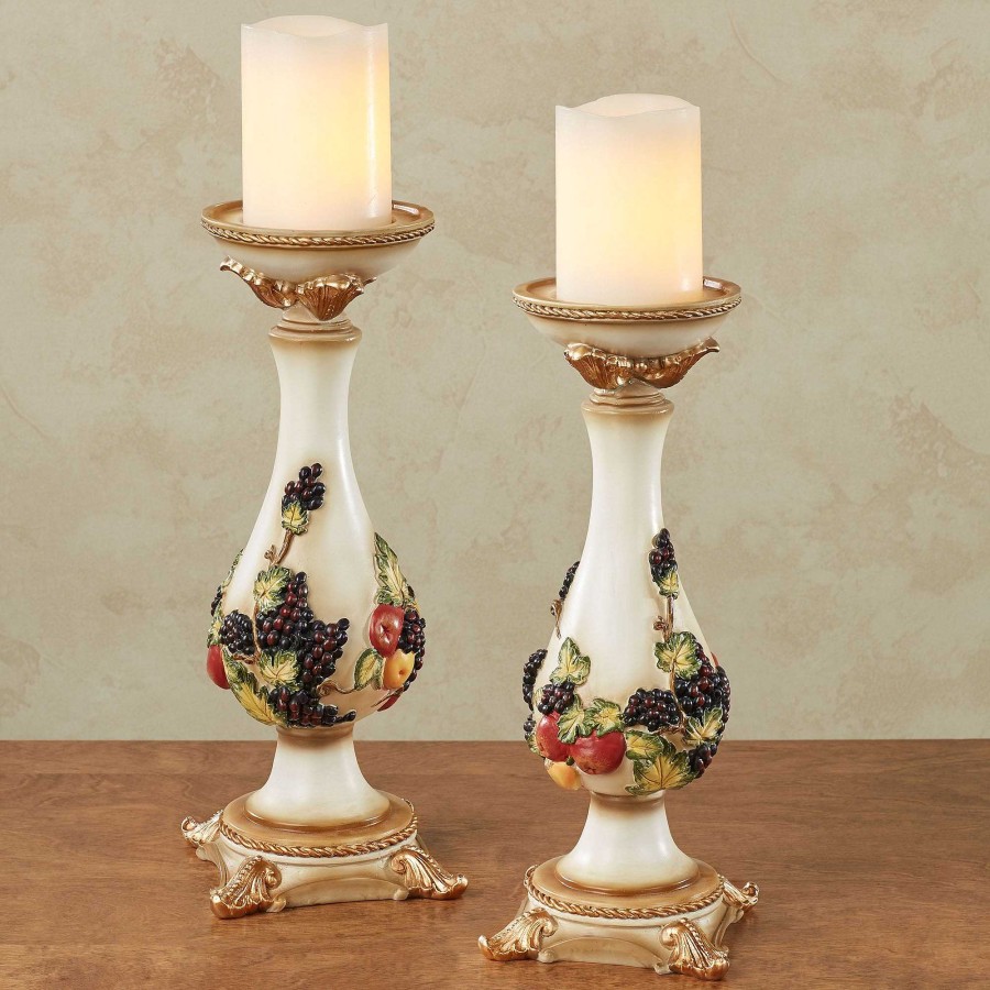 Home Accents Touch of Class | Fruitful Bounty Candleholder Pair