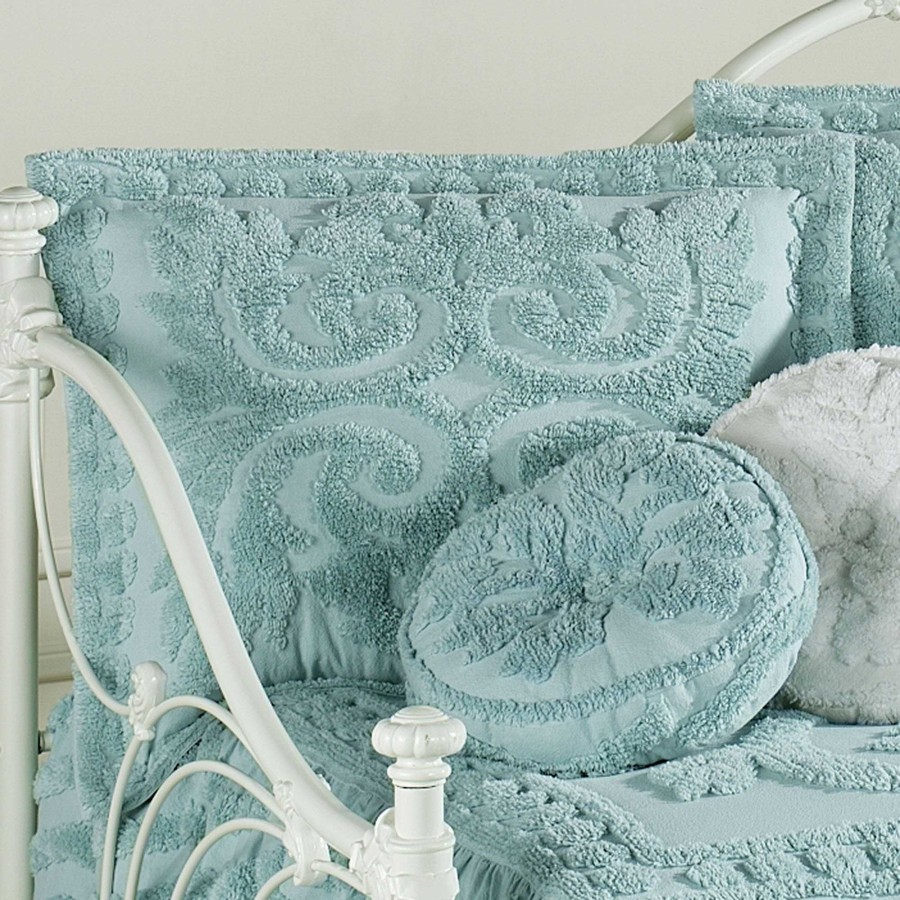 Bedding Touch of Class | Illusion Pastel Blue Chenille Bedding Accessories