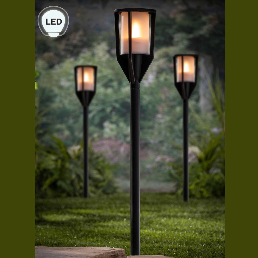 Home Accents Touch of Class | Outdoor Solar Led Flame Torch Light With Adjustable Height From Everlasting Glow