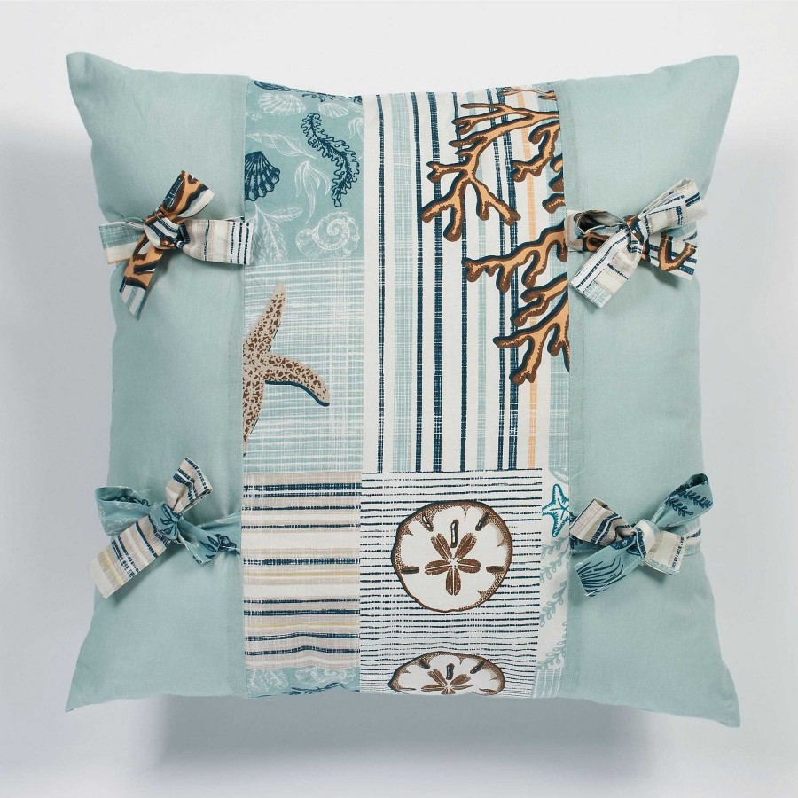 Bedding Touch of Class | Shell Harbor Coastal Decorative Pillows