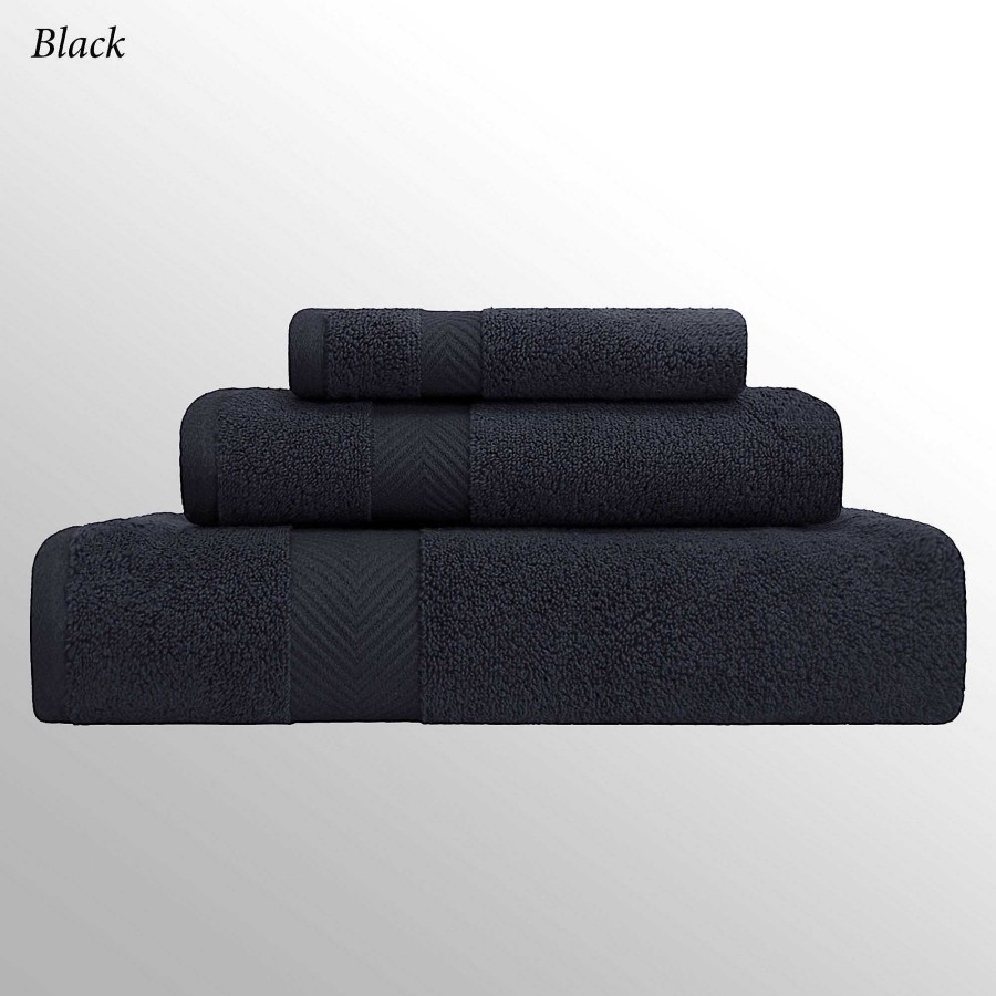 Bath Touch of Class | 575 Gsm Caress Ultra Absorbent Cotton 3 Pc Bath Towel Set