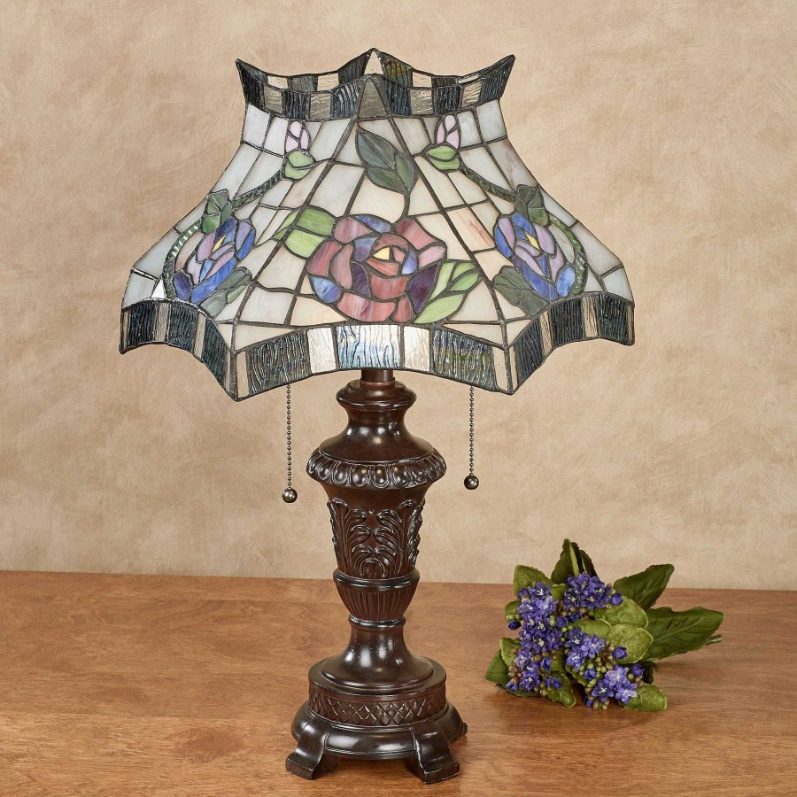 Home Accents Touch of Class | Cicily Rose Stained Glass Table Lamp