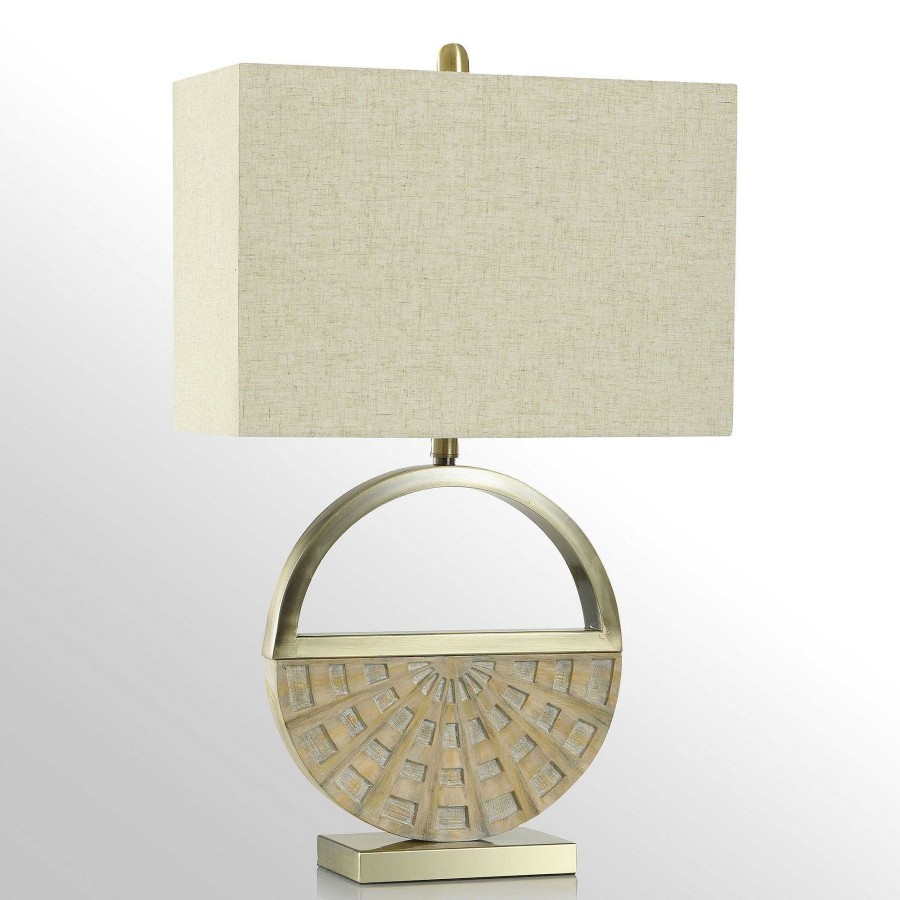 Home Accents Touch of Class | Harland Circle Font Modern Table Lamp