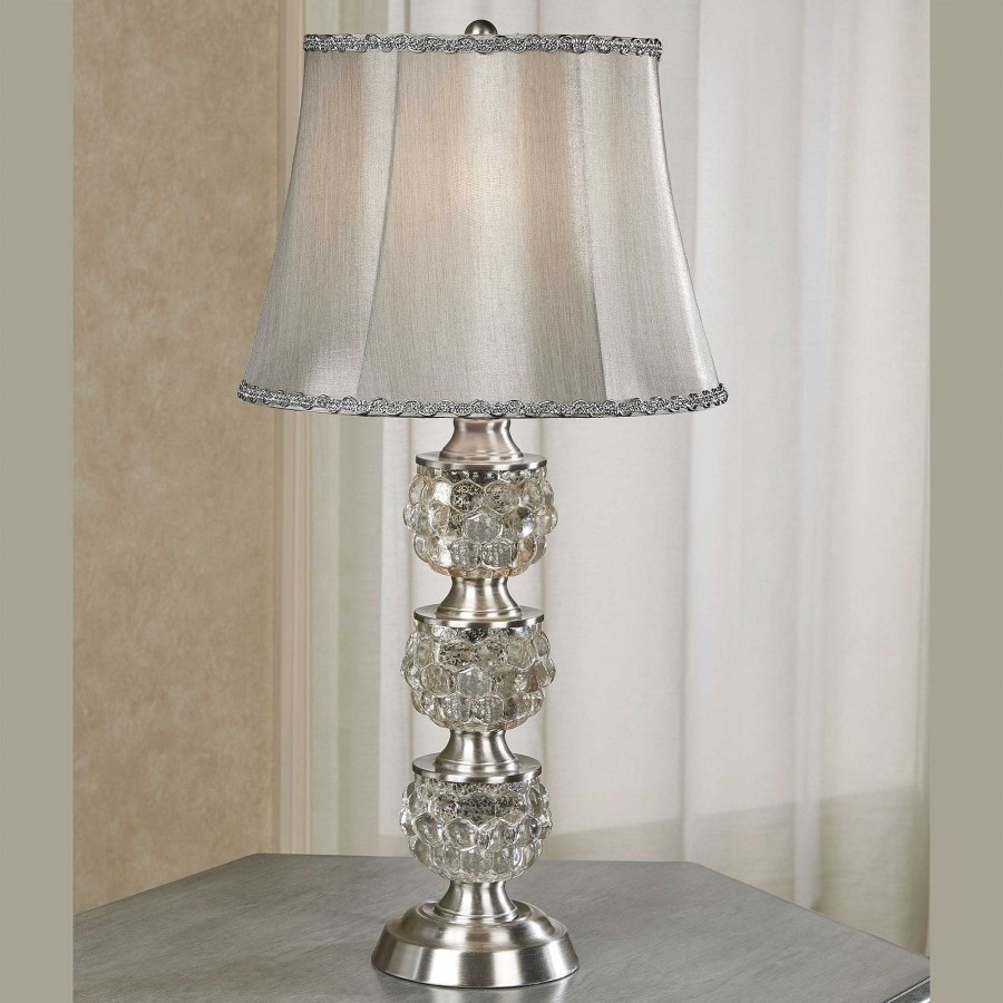 Home Accents Touch of Class | Wakefield Satin Nickel Mercury Glass Table Lamp