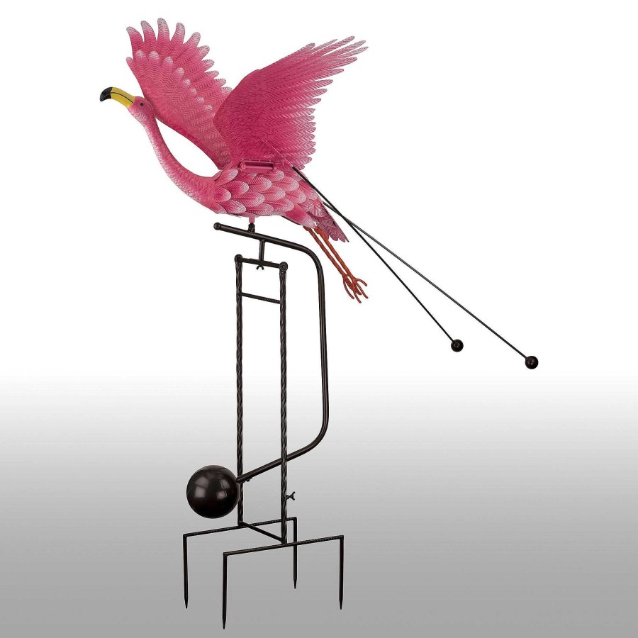 Home Accents Touch of Class | Kinetic Rocking Pink Flamingo Outdoor Garden Sculpture