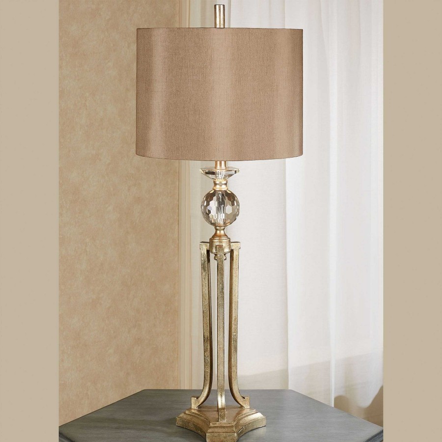 Home Accents Touch of Class | Everston Aged Gold Table Lamp With Gold Shade