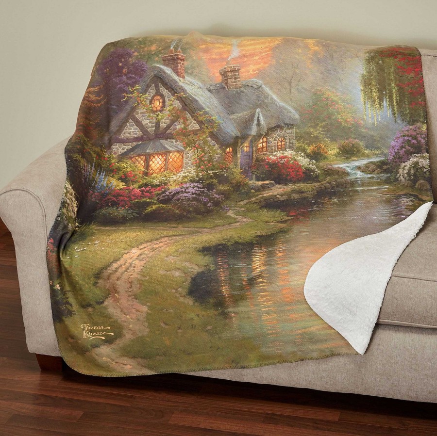 Bedding Touch of Class | Thomas Kinkade A Quiet Evening Throw Blanket