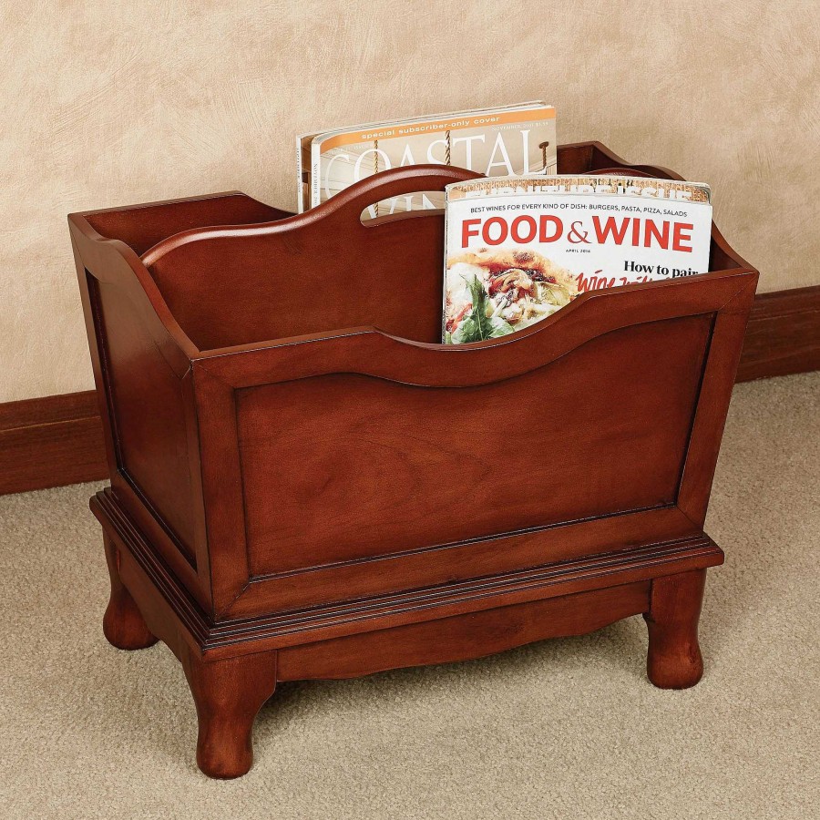 Home Accents Touch of Class | Lyndhurst Classic Cherry Wooden Magazine Rack