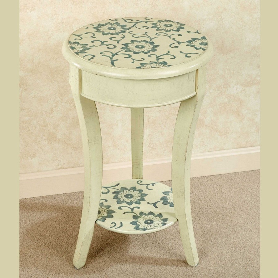 Furniture Touch of Class | Camber Ecru Round Accent Table