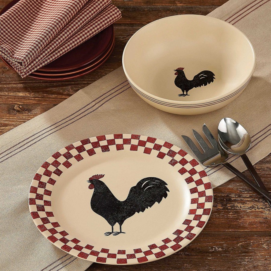 Kitchen Touch of Class | Rooster Serving Dish Set Of 2