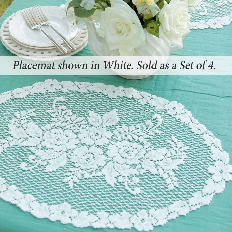 Kitchen Touch of Class | Victorian Rose Floral Lace Table Linens