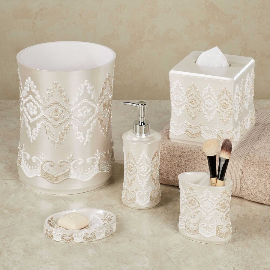 Bath Touch of Class | Arabella Ecru Bath Accessories