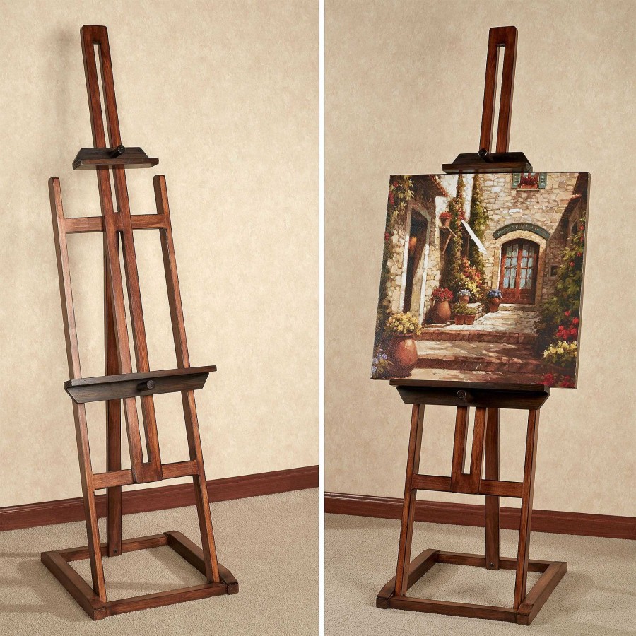 Furniture Touch of Class | Artisana Wood Display Easel Floor Stand