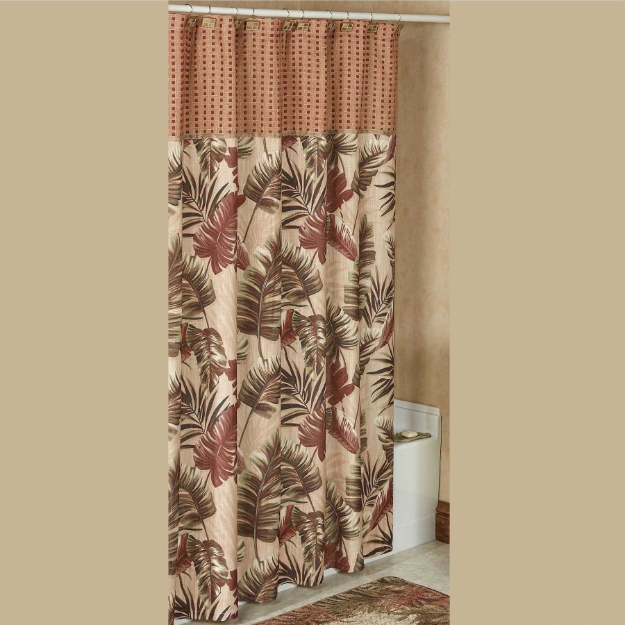 Bath Touch of Class | Key West Tropical Shower Curtain