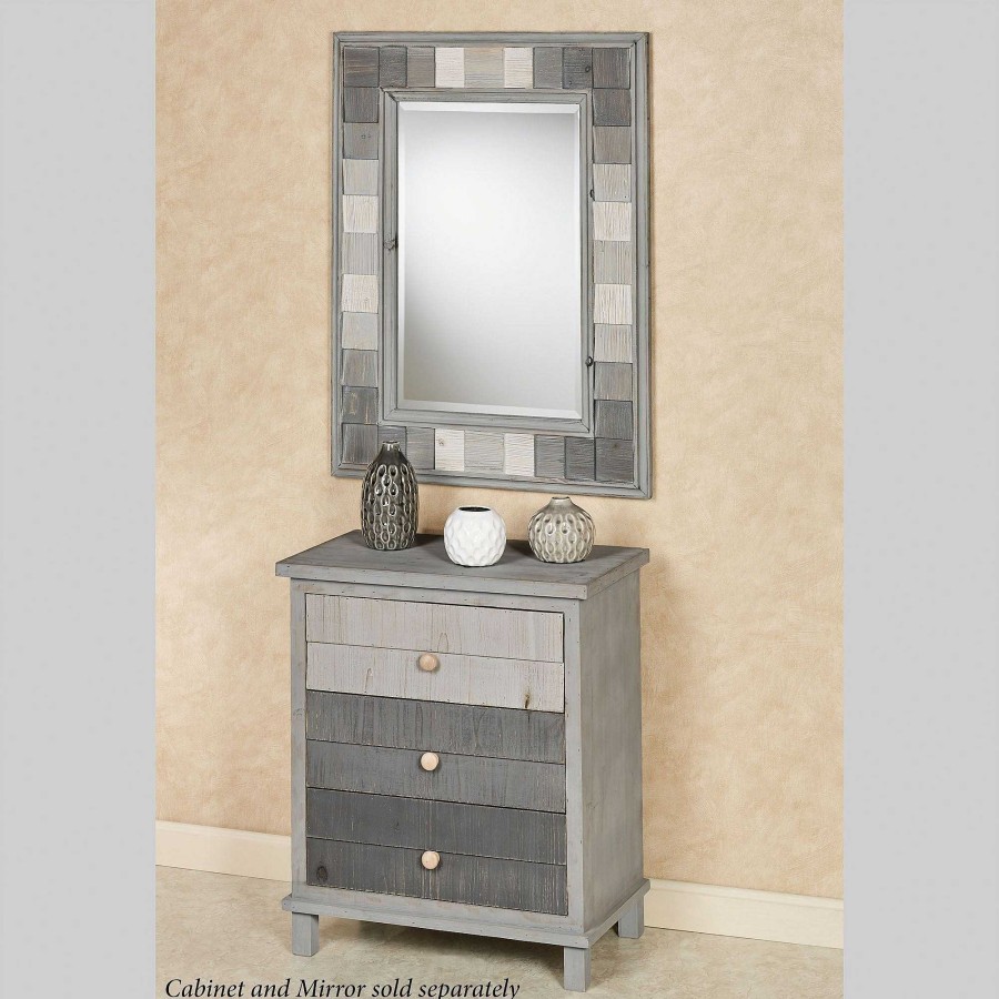 Furniture Touch of Class | Shades Of Gray Plank Style Wooden Storage Cabinet