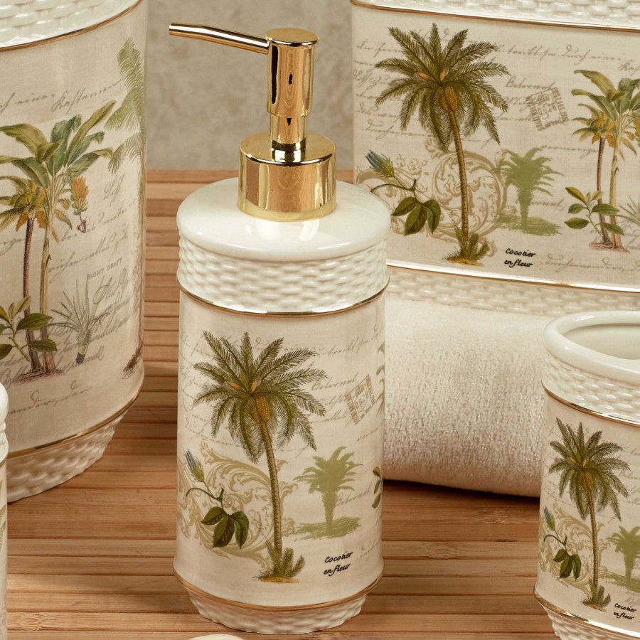 Bath Touch of Class | Colony Palm Tree Tropical Bath Accessories