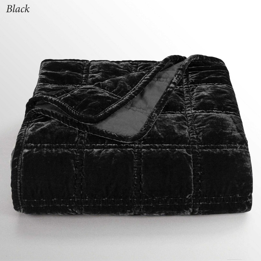 Bedding Touch of Class | Stella Plush Velvet Textured Throw Blanket