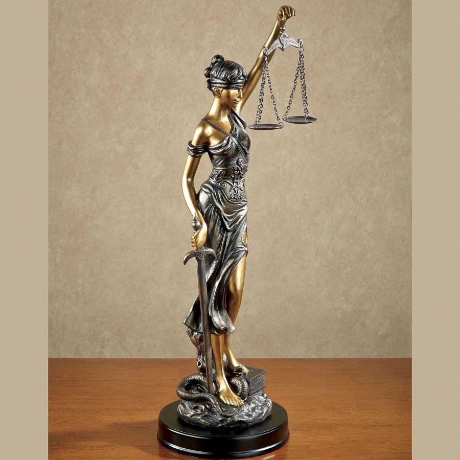 Home Accents Touch of Class | Themis Light Bronze Blind Justice Tabletop Statue