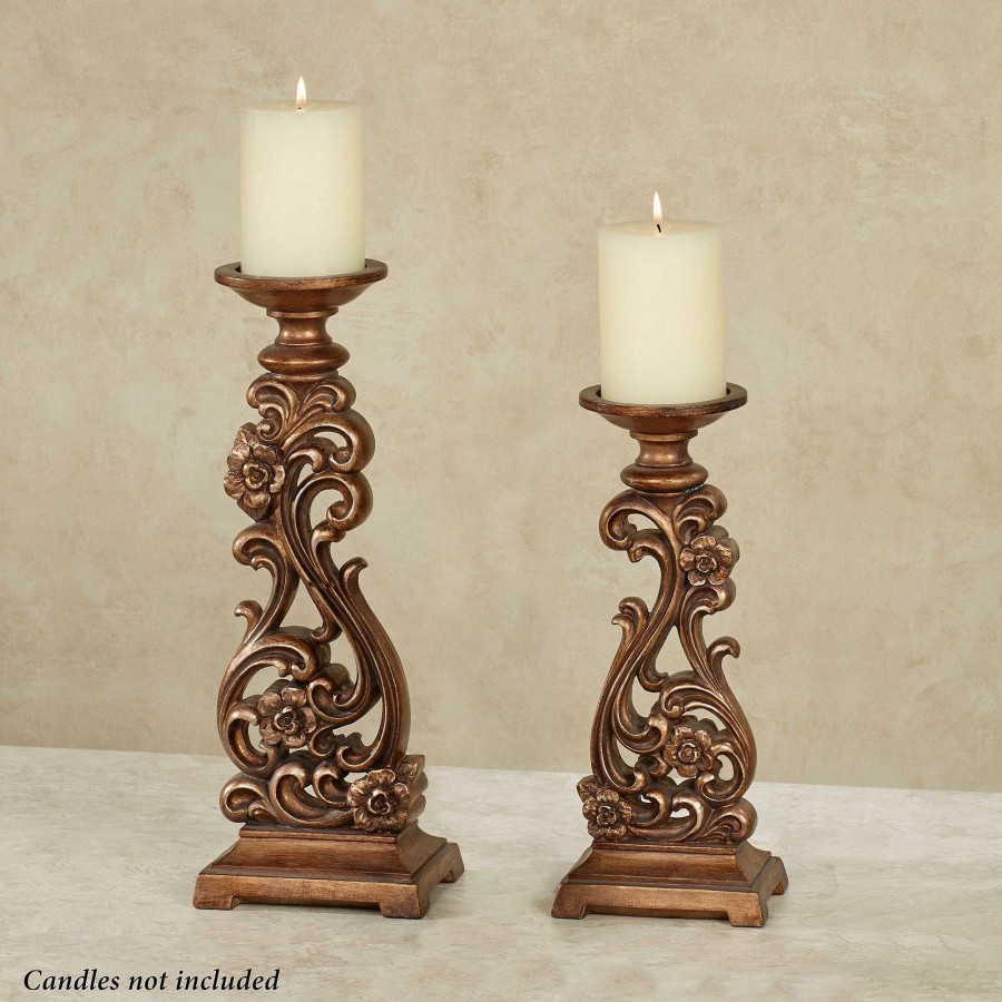 Home Accents Touch of Class | Jakayla Burnished Gold Candleholder Set