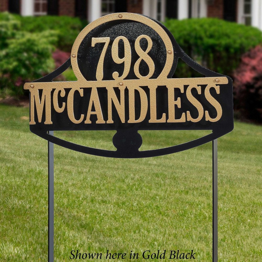 Home Accents Touch of Class | Sullivan Outdoor House Number Yard Address Sign Stake By Jasonw Studios