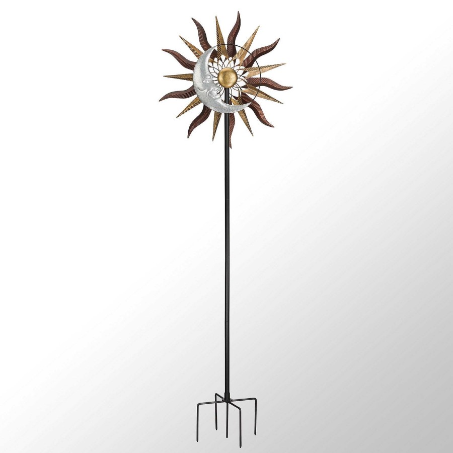 Home Accents Touch of Class | Sun And Moon Celestial Outdoor Garden Wind Spinner