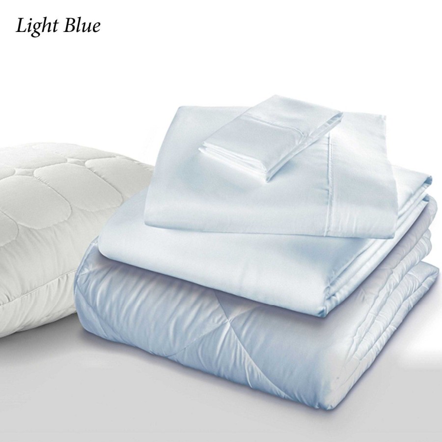 Bedding Touch of Class | Fabrictech 7 Pc Bedding Sleep Kit With Comforter Sheet Set Pillows