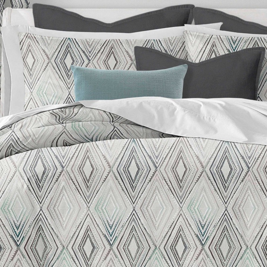 Bedding Touch of Class | Avianna Modern Diamond Patterned Mini Comforter Set Bedding