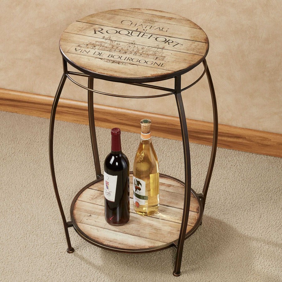 Kitchen Touch of Class | Chateau Vineyard Wine Themed Accent Table