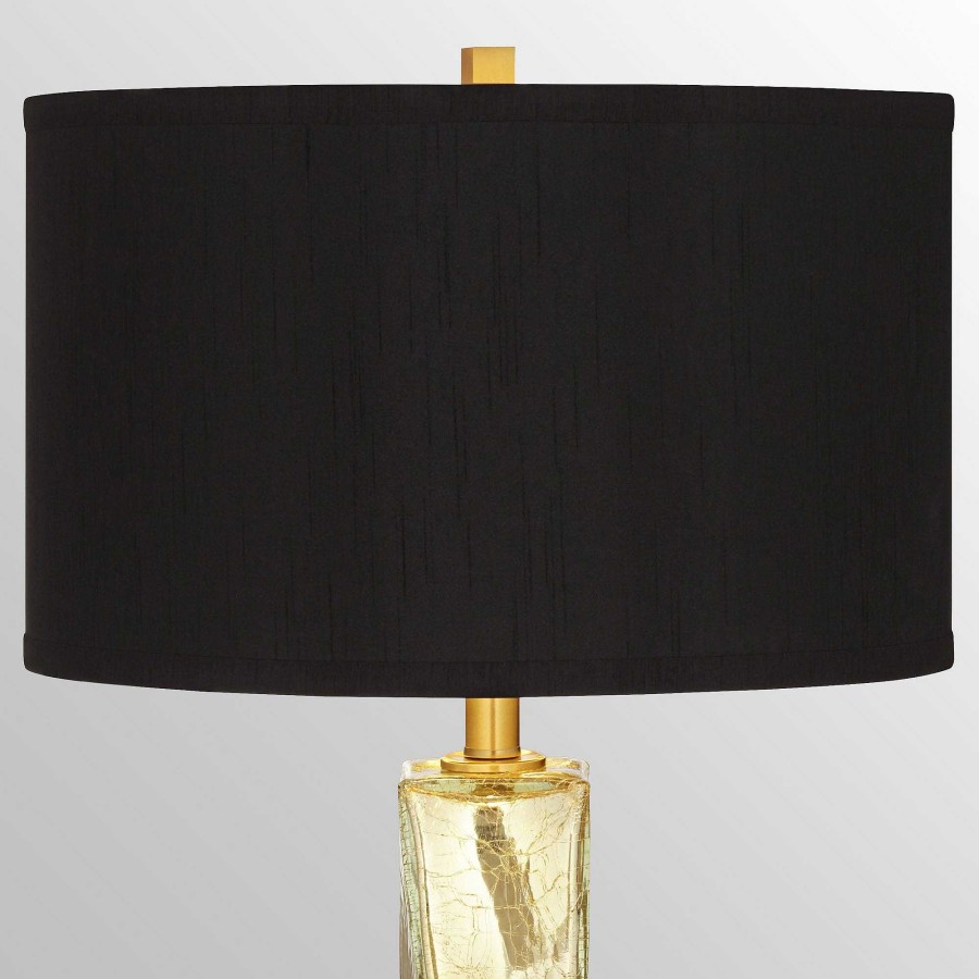 Home Accents Touch of Class | Orin Contemporary Gold Mercury Glass Table Lamp With Black Shade