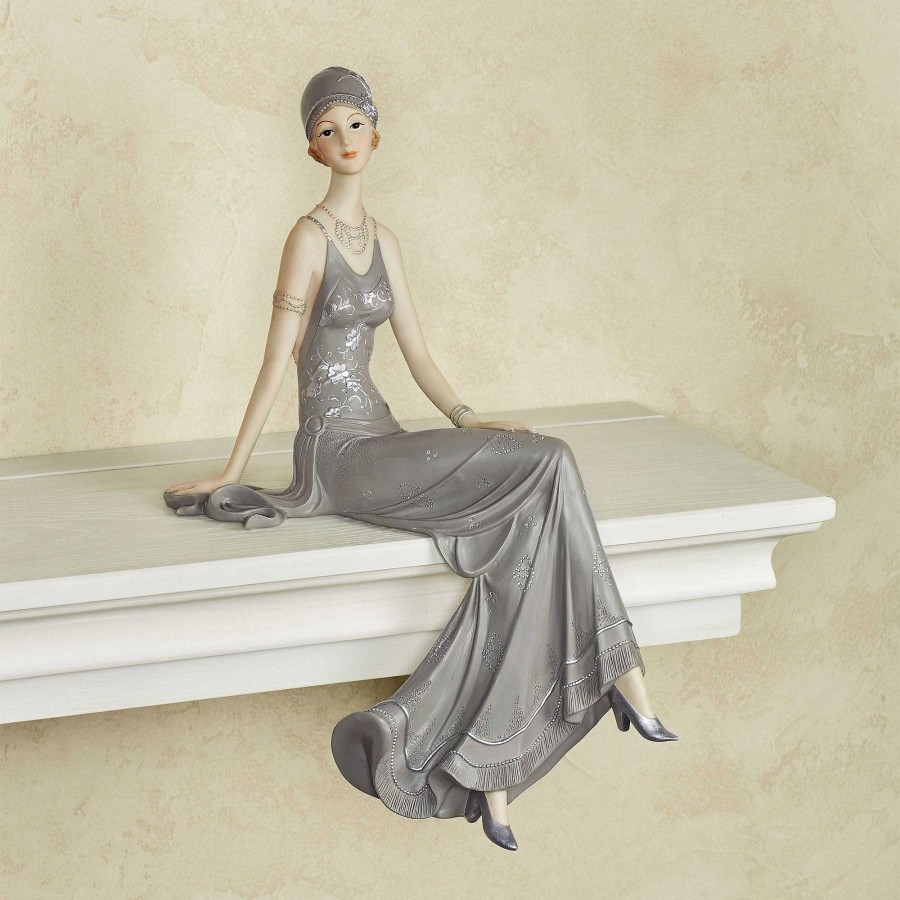 Home Accents Touch of Class | Alluring Beauty Gray Lady Figurine Shelf Sitter