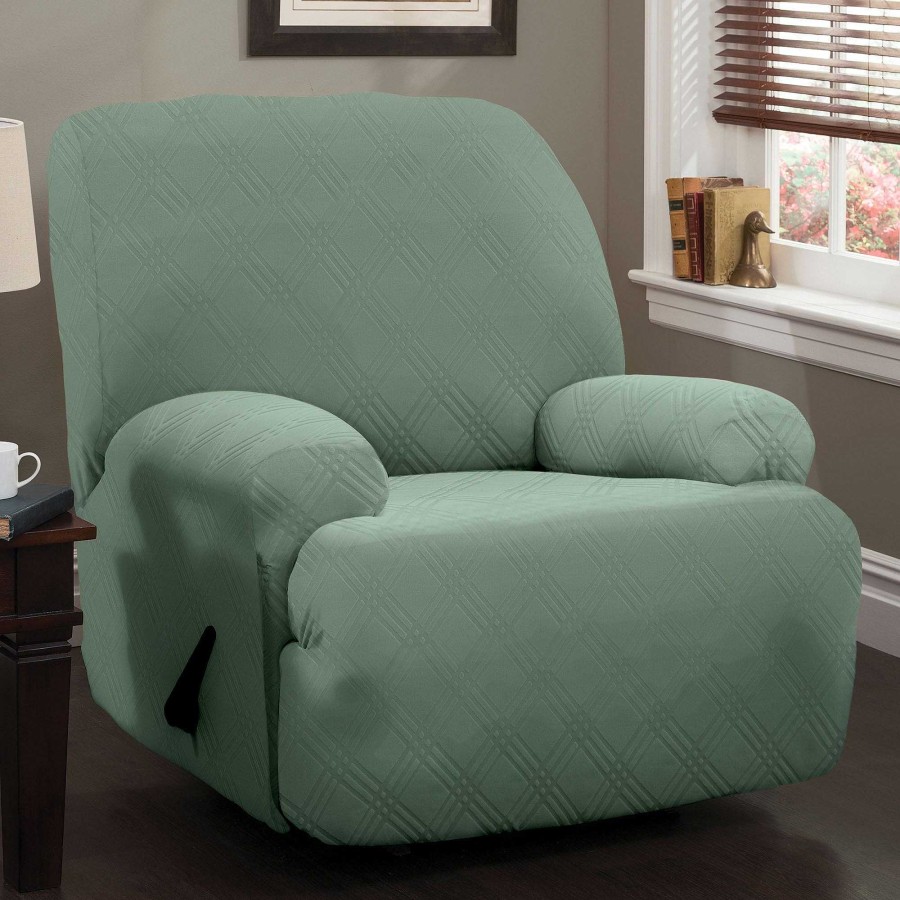 Furniture Touch of Class | Double Diamond Stretch Jumbo Recliner Slipcovers